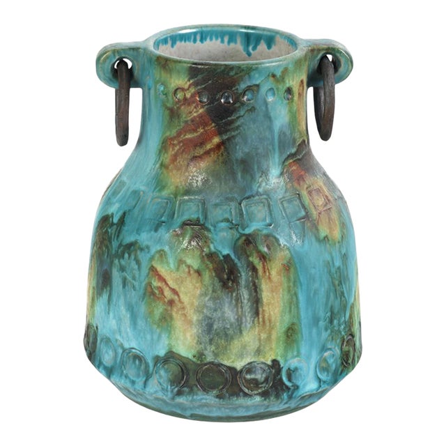 1960's Sea Garden Ceramic Vase by Alvino Bagani for Raymor For Sale