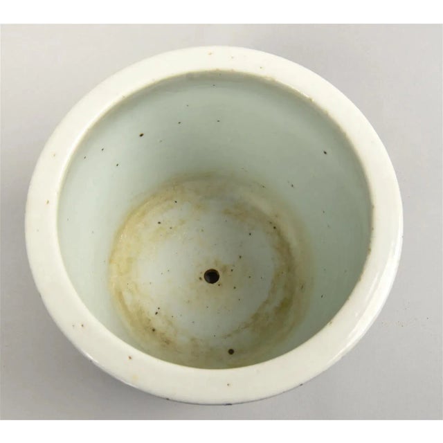 Antique Chinese Blue and White Jardiniere For Sale - Image 4 of 5