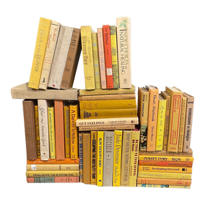 Vintage Late 20th Century Yellow Books - Set of 50