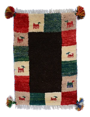 Gabbeh Rug in Handspun Wool, 1990s