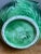 Green Vintage Green Leaf Motif Ceramic Pitcher For Sale - Image 8 of 13