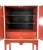 Mid-Century Vintage Hand Painted Cinnabar Chinoiserie Cabinet For Sale - Image 10 of 12