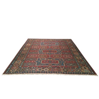 Vintage Flat Weave Soumak Handmade Rug - 8'2'' X 9'5'' - Size Cat. 8x10 For Sale