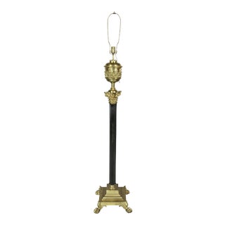 Victorian Brass Floor Lamp For Sale