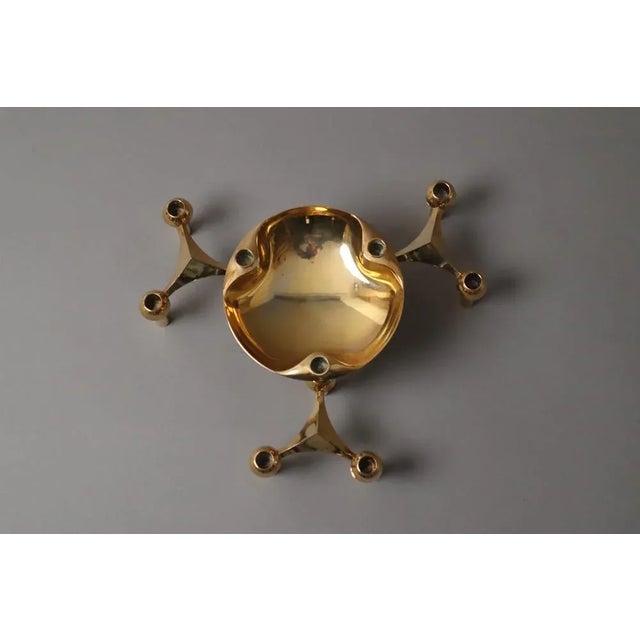 Gilded Candleholders from Nagel, 1970s, Set of 4 For Sale - Image 6 of 9