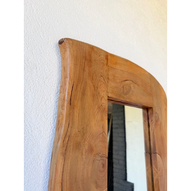 Brutalist Organic Wooden Mirror, 1960s For Sale - Image 13 of 18