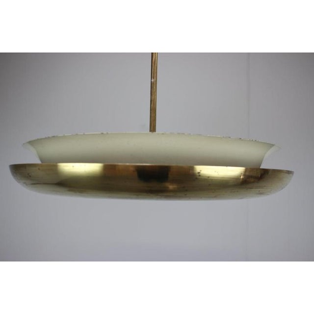 1930s Vintage UFO Pendant Lamp by Josef Hůrka for Napako, Czechoslovakia, 1930s For Sale - Image 5 of 15