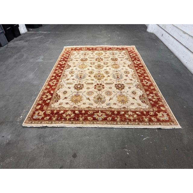 7ft 11 in X 10ft 1 Vasari Hand-Knotted Wool Area Rug For Sale - Image 11 of 12