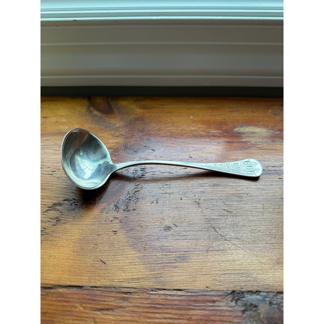 Silver Mid 20th Century Romance by Bjorn Rosenthal Sterling Silver 925 Soup / Sauce Ladle For Sale - Image 8 of 14