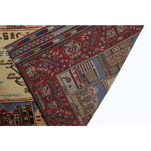 Vintage Afghan Hand-Knotted Turkmen Wool Rug, 1950s For Sale - Image 17 of 18