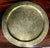 Indian Vintage Solid Bronze Finely Engraved Round Serving Tray For Sale - Image 10 of 10