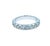 2 Carat Classic Round Shape Brilliant Cut Diamond Wide Eternity Half Way Wedding Band 18 Karat White Gold Statement Unique...