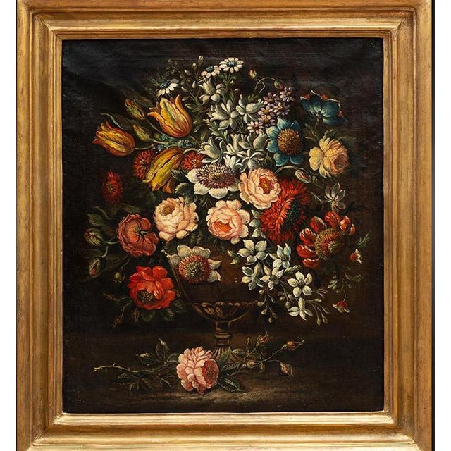 Still Life Composition, 17th Century, Oil Painting on Canvas, Framed For Sale - Image 4 of 4