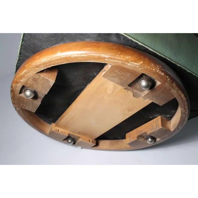 Wood Milo Baughman Attributed Swivel Club Chairs - a Pair For Sale - Image 7 of 9