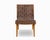 Vintage Mid Century "Model 654" Leather Chair and Ottoman by Jens Risom For Sale - Image 9 of 14