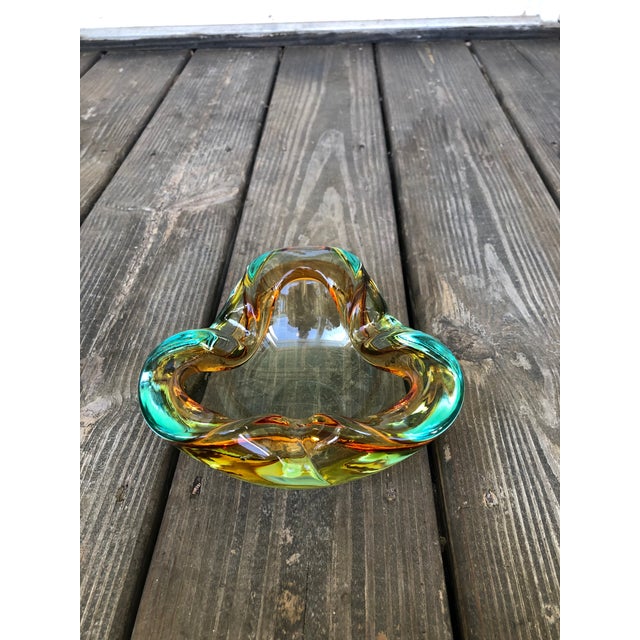Mid Century Murano olle Art Glass Bowl For Sale In Charleston - Image 6 of 13