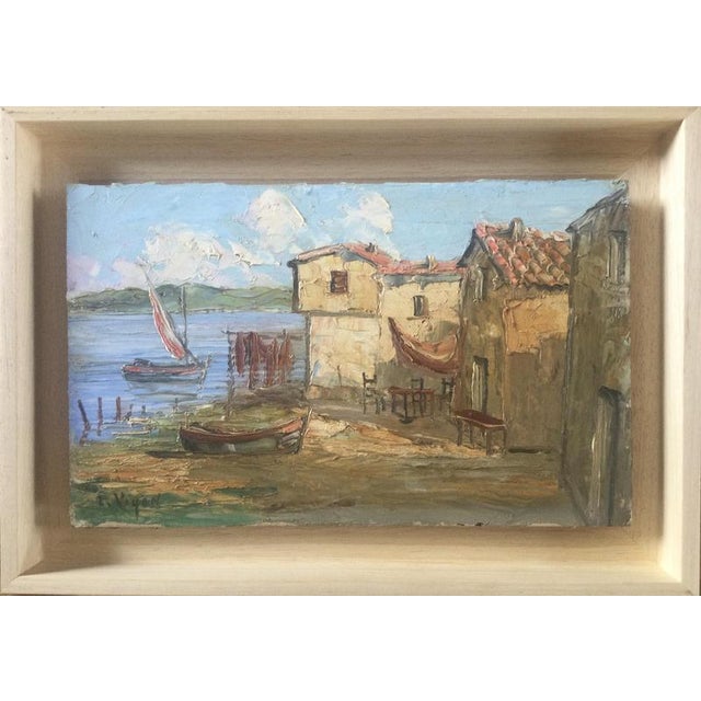 Louis Jacques LE VIGON 1895-1985 Martigues Oil on cardboard Signed lower right 18 x 32 cm Boxed Very good state This piece...