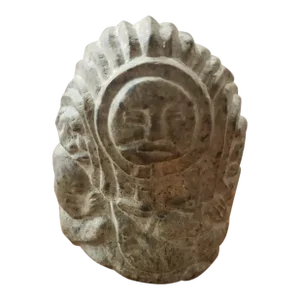 Mid 20th Century Pre-Columbian Aztec Style Deity Stone Carving