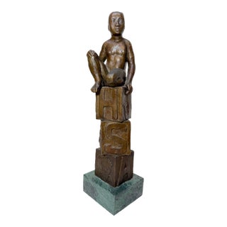 Figural Bronze Dorothy Maynor Music Sports Entertainment Trophy Award Statue Art For Sale