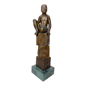 Figural Bronze Dorothy Maynor Music Sports Entertainment Trophy Award Statue Art