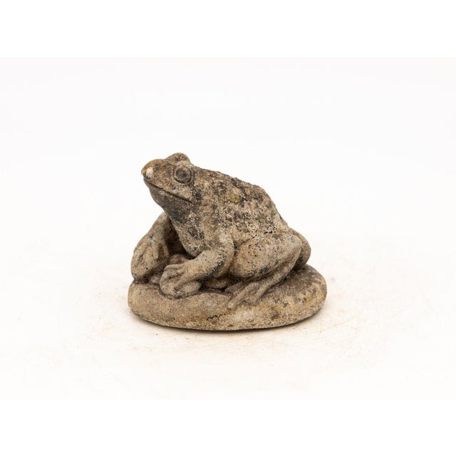 Reconstituted Stone Frog Garden Ornament, 20th Century For Sale In New York - Image 6 of 9