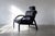Timeless Italian Design. This leather armchair is a fantastic piece that effortlessly draws the eye. The metal tubular...