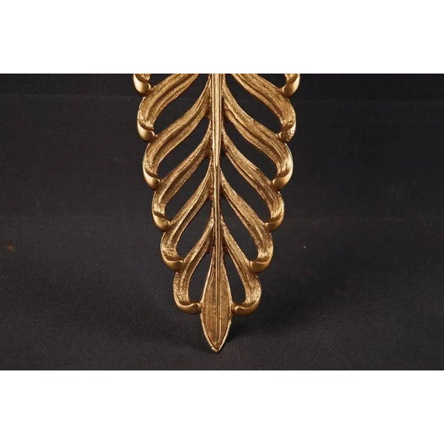 Metal Empire Wall Light in Cast Bronze For Sale - Image 7 of 10