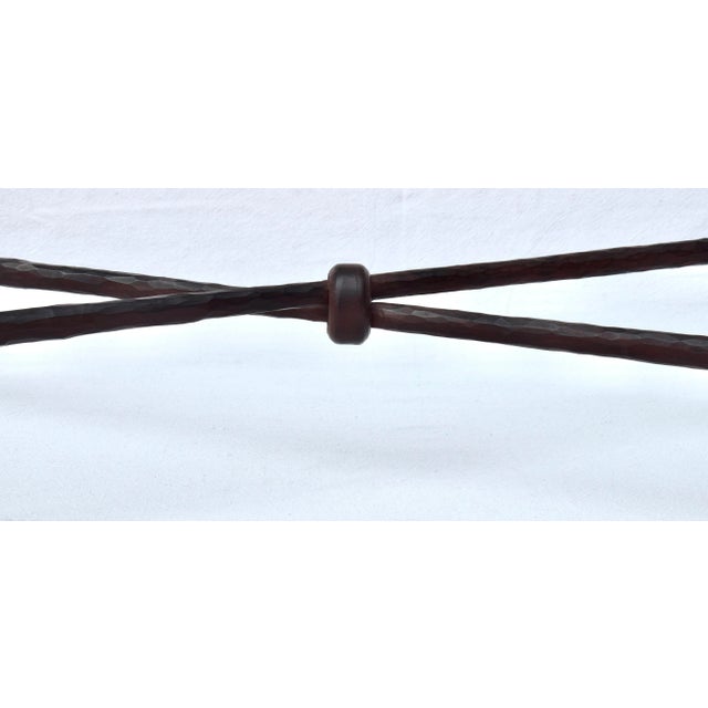 Custom American Bronze & Glass Coffee Table by Carole Gratale 20th Century For Sale - Image 12 of 14