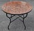 Moroccan 40" Handcrafted All Brown Moroccan Mosaic Table For Sale - Image 3 of 7