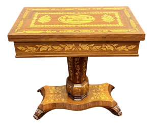 Dutch Marquetry Game Table, 19th Century