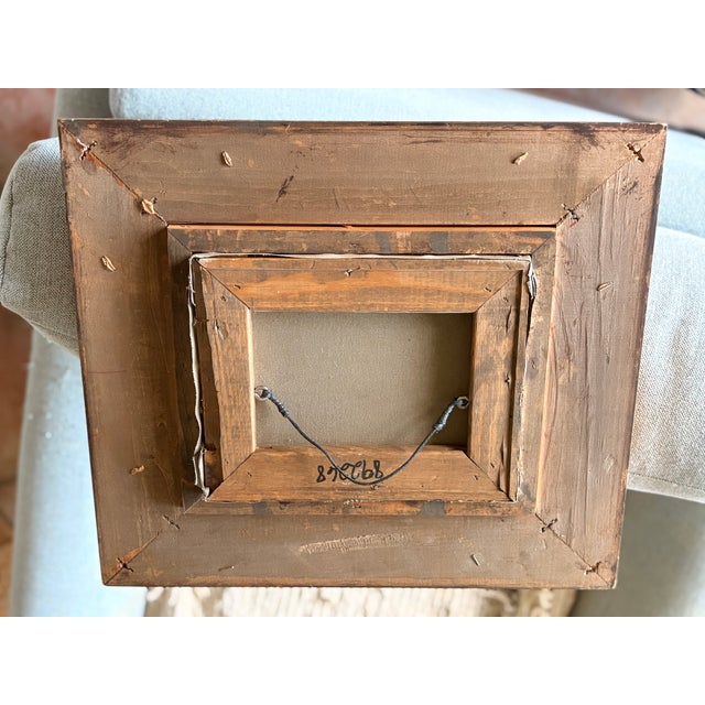 Vintage Borofsky Signed With Rabbits Foraging Oil Painting For Sale - Image 14 of 16