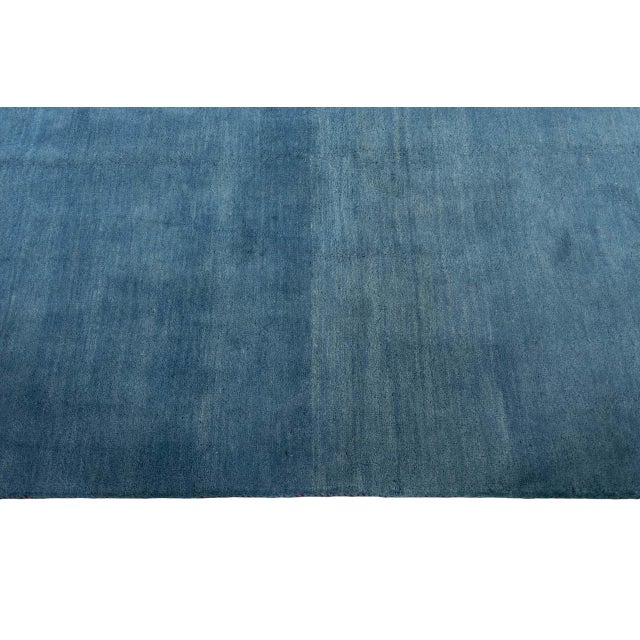 Textile Hand-Knotted Gabbeh Loribaft Rug For Sale - Image 7 of 11