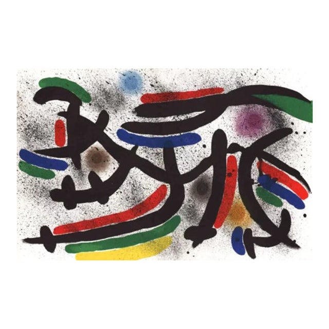 Joan Miro Original Lithograph V1-9d Mourlot 1970 For Sale
