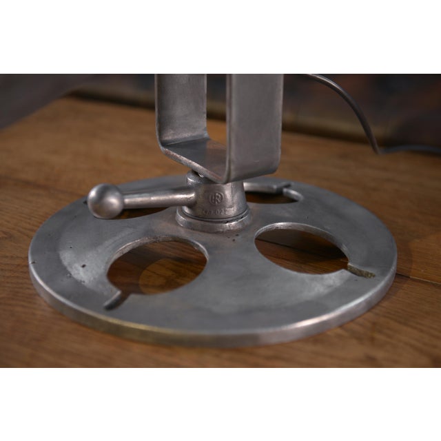 Vintage Industrial Table Lamp, 1950s For Sale - Image 9 of 11