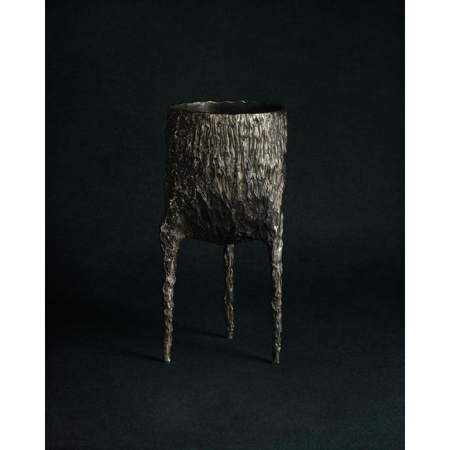 Contemporary Omnia Vanitas Vanité 13 Candelabra in Patinated Cast Bronze by William Guillon For Sale - Image 3 of 12