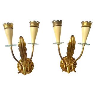 Sconces by Angelo Lelii for Arredoluce, 1940s, Set of 3 For Sale