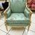 French Style Bergere Sky Blue Chair For Sale - Image 4 of 8