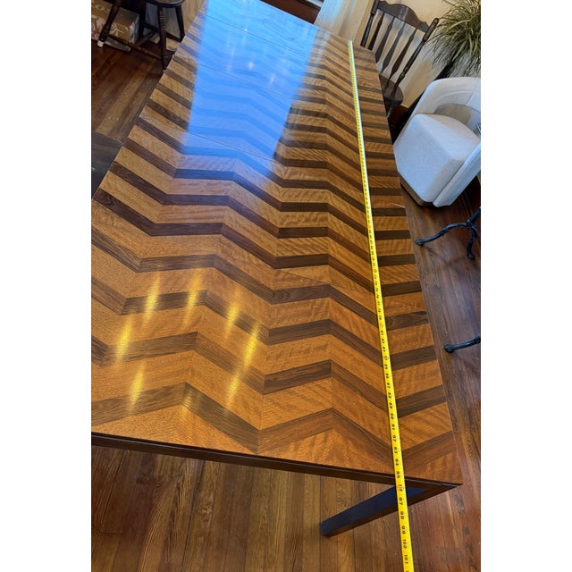 1970s Milo Baughman Extension Dining Table Designed for Directional Furniture For Sale - Image 10 of 11