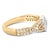 Immerse yourself in the intricate beauty of this mesmerizing two-tone ring, meticulously crafted from 10K gold. This...