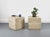 Beautiful travertine side tables in a cube shape. Also well-suited as bedside tables. Dimensions: 50 x 50 x 50 cm...