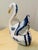 Hollywood Regency Vintage Mediterranean Majolica Portuguese Large Swan Planter For Sale - Image 4 of 8