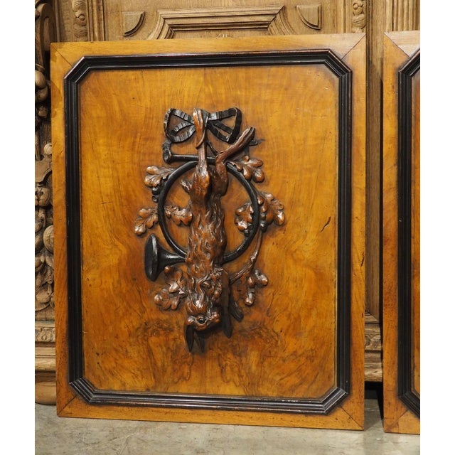 More information coming soon… This pair of French panels features a beautiful blend of burl and ebonized walnut with hand-...
