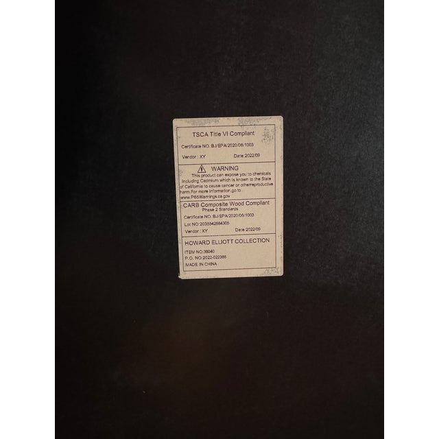 Coffee Howard Elliott Modern Nesting Coffee Tables – Marble-Effect Glass (Set of 2) For Sale - Image 8 of 8