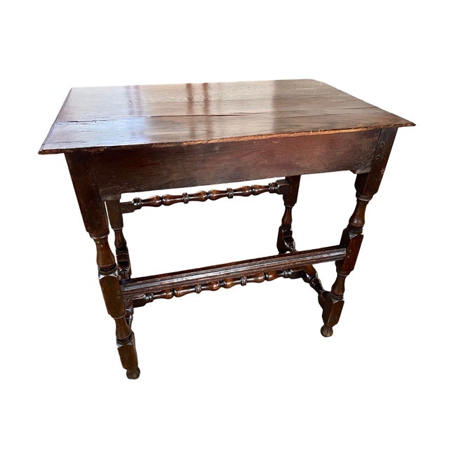 18th Century Jacobean English Oak Side Table For Sale - Image 11 of 18