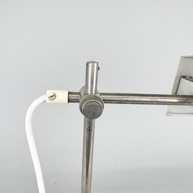 Gold Mid-Century Minimalist Adjustable Table Lamp, Czechoslovakia, 1970s For Sale - Image 8 of 15