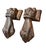 Pair of Vintage Victorian-Style Cast Iron Hand Door Knockers For Sale In West Palm - Image 6 of 12