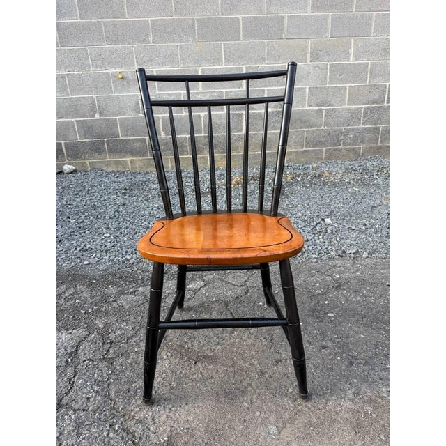 Late 20th Century Set of 4 Attributed toHitchcock Birdcage Dining Side Chairs For Sale - Image 11 of 17