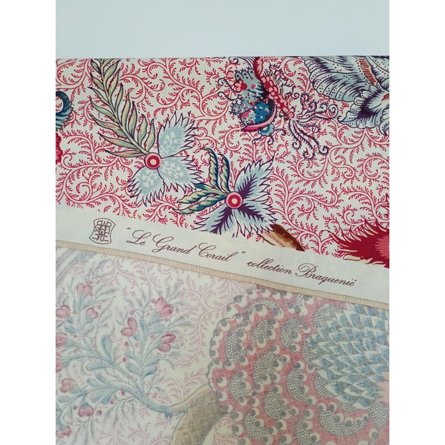 Braquenie Pierre Frey "Le Grand Corail" Fabric Piece 34" X 54" For Sale - Image 10 of 12