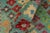 Aqua Eclectic Balochi Blue/Red Wool Rug - 3'4''x5'1'' For Sale - Image 8 of 11