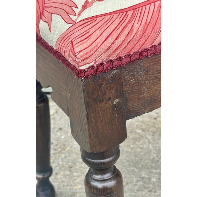 Wood Antique French Wooden Foot Stool, Normandy Early 19th Century For Sale - Image 7 of 12